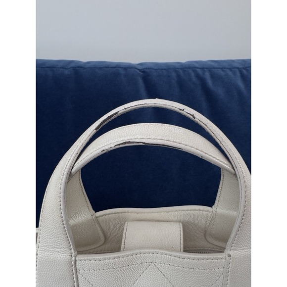 CHANEL Caviar Stitched Large Shopping ToteWhite Cream‎ - Picture 9 of 17